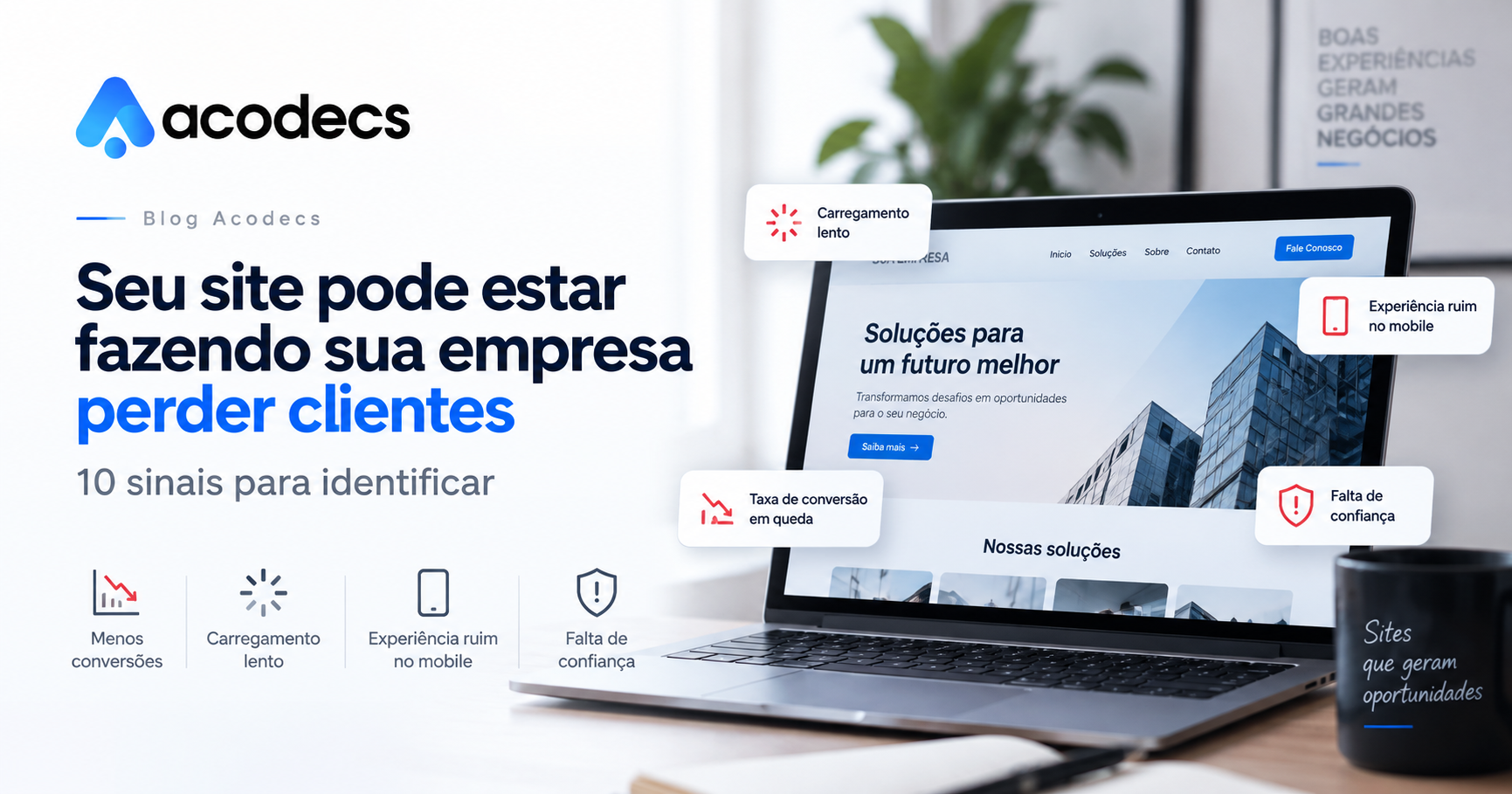Seu site não gera clientes Veja 10 sinais