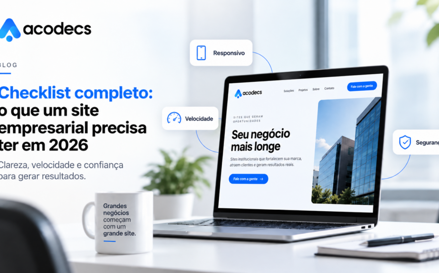 checklist site empresarial 2026