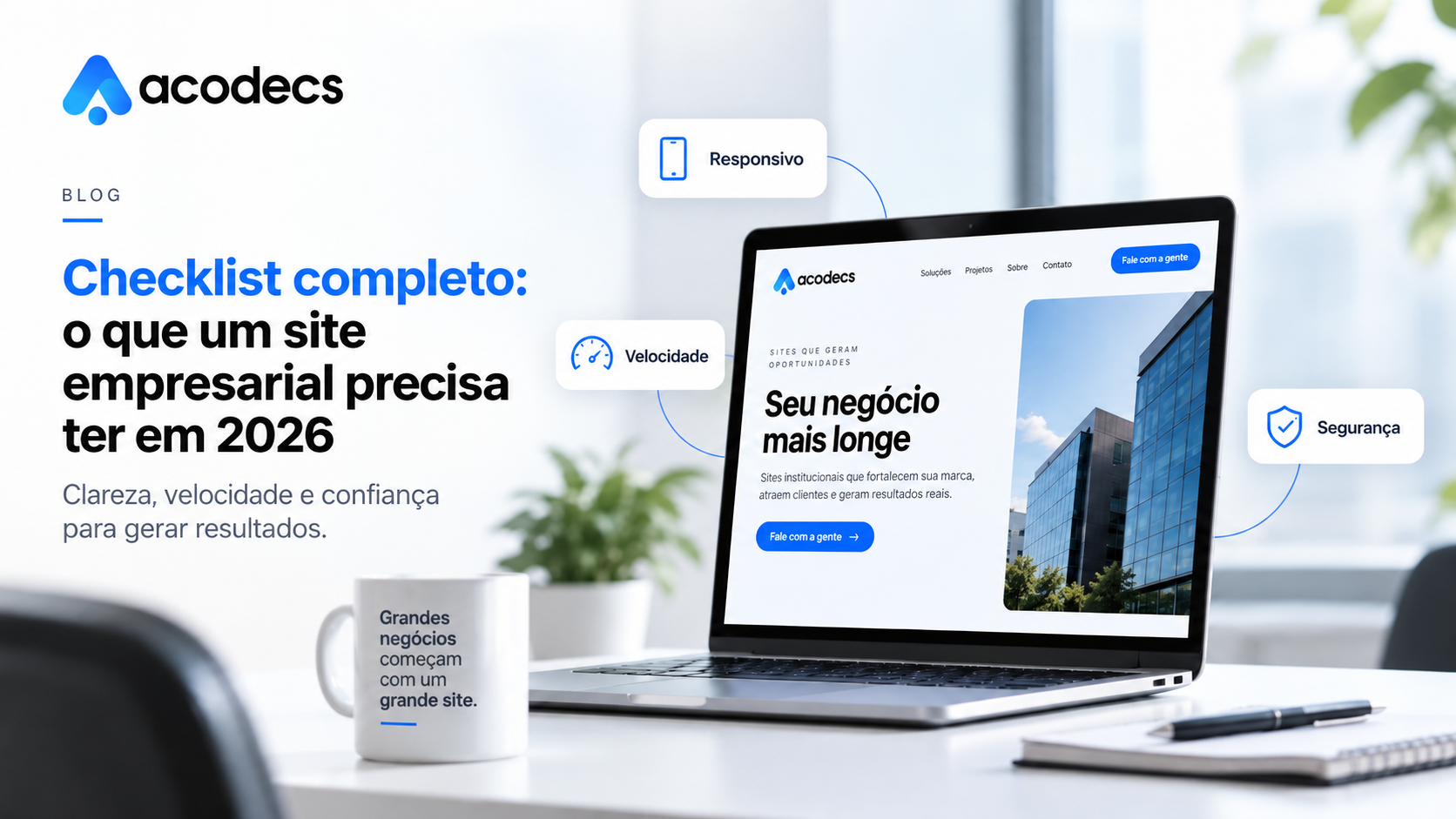 checklist site empresarial 2026